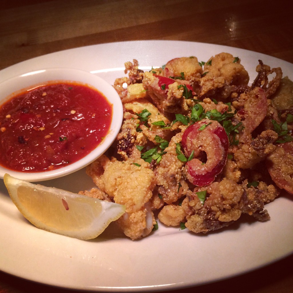 Is there anything better than a good plate of fried calamari? This one comes with a great cornmeal batter at Freddy Small's in LA.