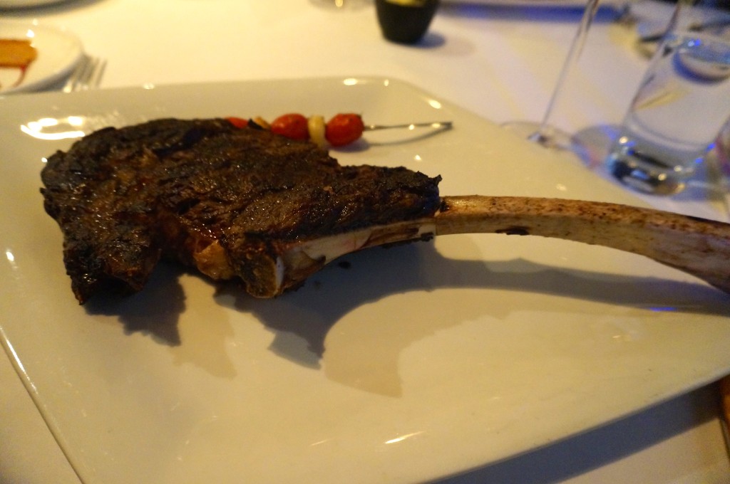24oz. "Long Bone" ribeye at The Steak House