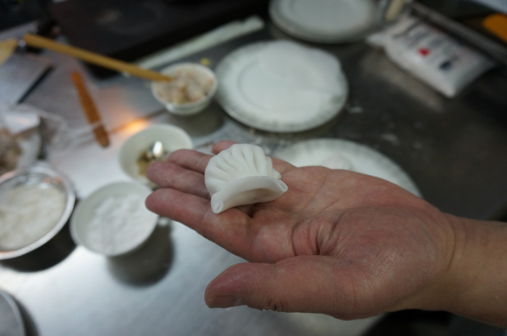 Freshly made dumpling from the masters at Yan Toh Heen