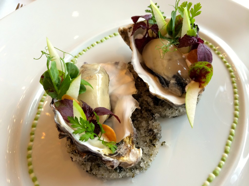 Oysters at Caprice in the Four Seasons Hong Kong