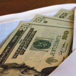money in an envelope