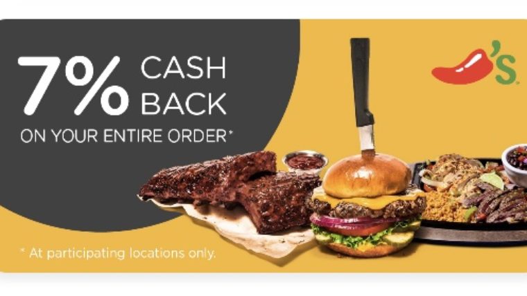 a card with a steak and a burger