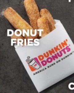 a bag of doughnuts with a logo